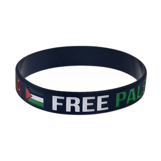 Save Gaza Free Palestine Flag Silicone Bracelet