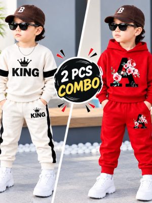 Boys Winter Sweapshirt  & Trouser Combo Set | CBYY3 (2 Set Combo Offer)