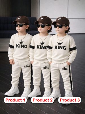 Boys Winter Hoodie & Trouser Combo Set | CBYY4 (3 Pcs Combo Offer)