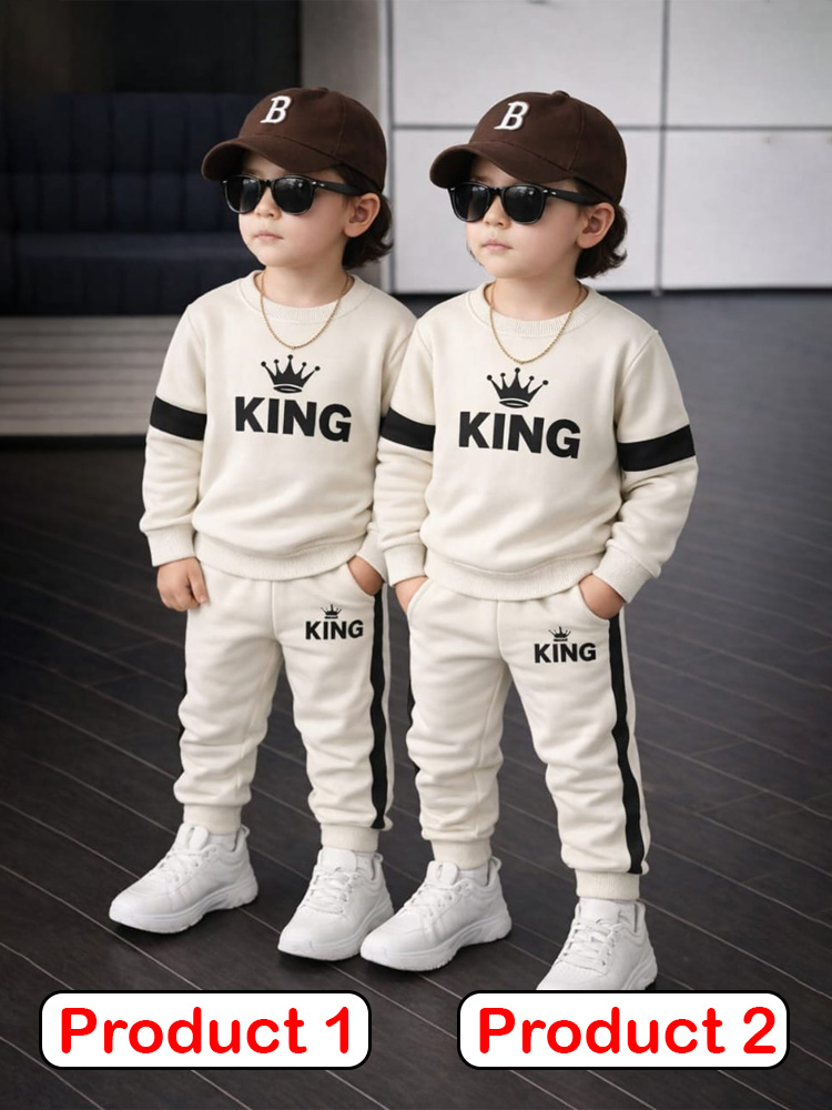 Boys Winter Hoodie & Trouser Combo Set - CBYY55 (2 Pcs Combo Offer)