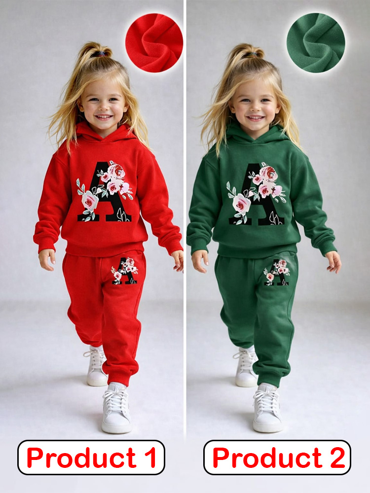 Girls Winter Sweatshirt & Trouser Combo Set – CGPP42 (2 Pcs Combo Offer)