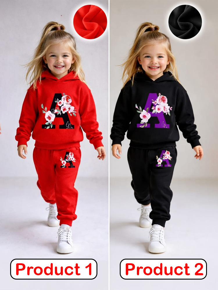 Girls Winter Sweatshirt & Trouser Combo Set – CGPP43 (2 Pcs Combo Offer)