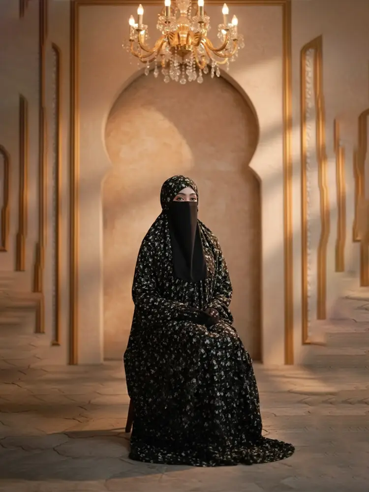 Salat Long Khimar N51 4 Salat Long Khimar N51 - Image 4