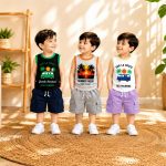 Megi T-Shirt Terry Pant 3 Set Combo MTPC1