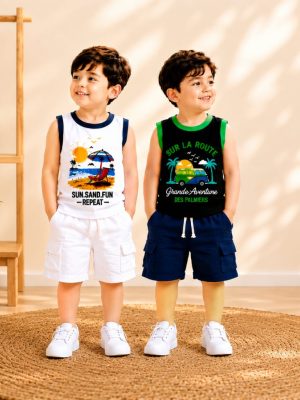 Megi T-Shirt Terry Pant 2 Set Combo KTPC3