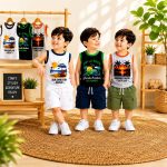 Megi T-Shirt Terry Pant 3 Set Combo KTPC2